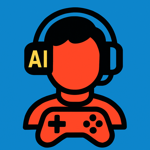 Aİ player.
In-Game asset.  2d.  High contrast.  No shadows