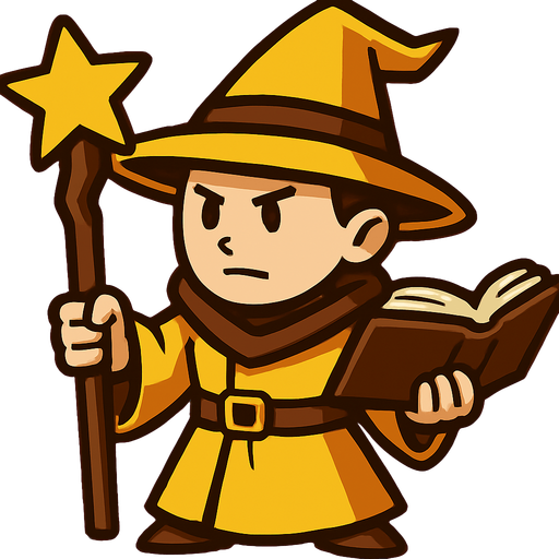 Libro en la mano libre y cambiar la esfera de su varita por una estrella