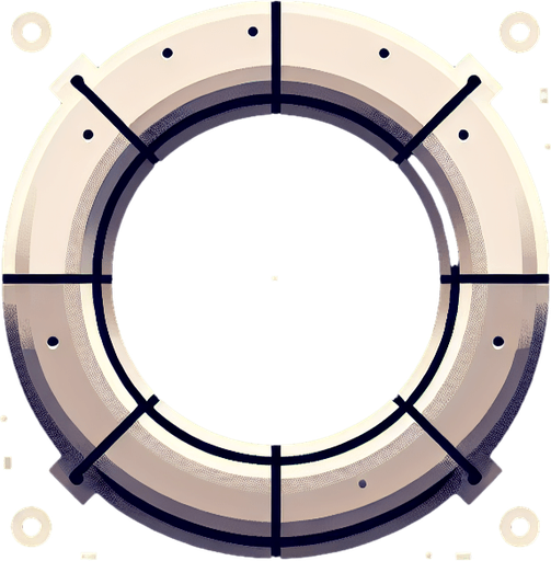 the letter o.
Single Game Texture. In-Game asset. 2d. Blank background. High contrast. No shadows.