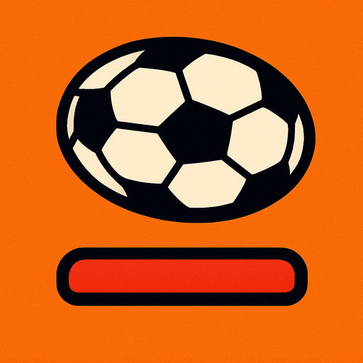 basit görünümli futbol topu küreğe çarptığında normal oval top şeklini alan.
In-Game asset.  2d.  High contrast.  No shadows