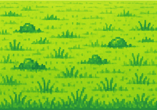 PİXEL ART ÇİMENLİK OVA.
In-Game asset.  2d.  High contrast.  No shadows