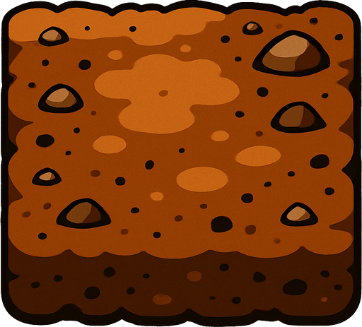 soil.
In-Game asset.  2d.  High contrast.  No shadows