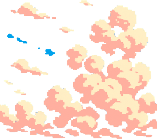a beautiful sky. pixel
In-Game asset.  2d.  High contrast.  No shadows