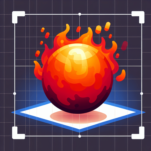 fire ball.
Single Game Texture. In-Game asset. 2d. Blank background. High contrast. No shadows.
