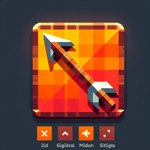 A simple arrow made of wood with iron head in bright colour. Single Game Texture. In-Game asset. 2d. Blank background. High contrast. No shadows..
Single Game Texture. In-Game asset. 2d. Blank background. High contrast. No shadows.