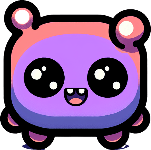 Kawaii style monster.
Single Game Texture. In-Game asset. 2d. Blank background. High contrast. No shadows.