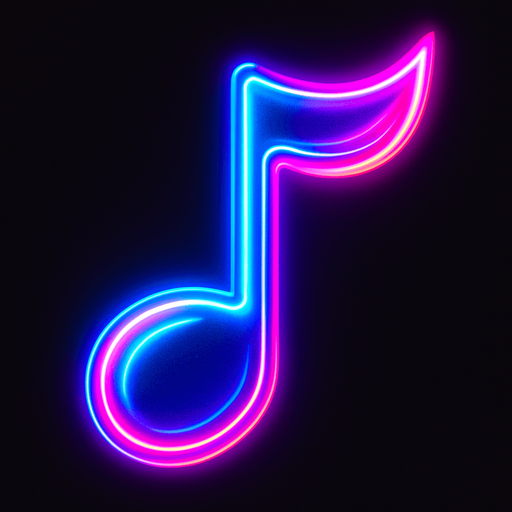 a musical note thats bright and neon thats also really cool looking.
In-Game asset.  2d.  High contrast.  No shadows