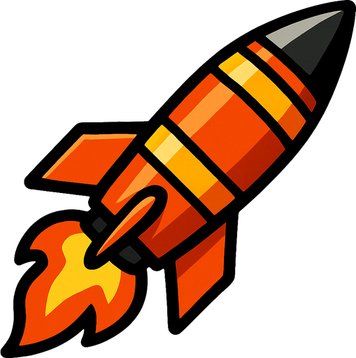 Missile.
In-Game asset.  2d.  High contrast.  No shadows