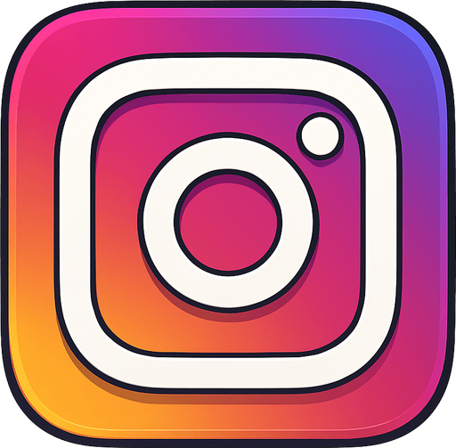 instagram logo.
In-Game asset.  No shadows
