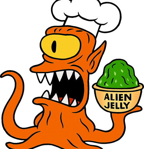 Make my character orange, have a chef's hat and make him hold some Alien Jelly