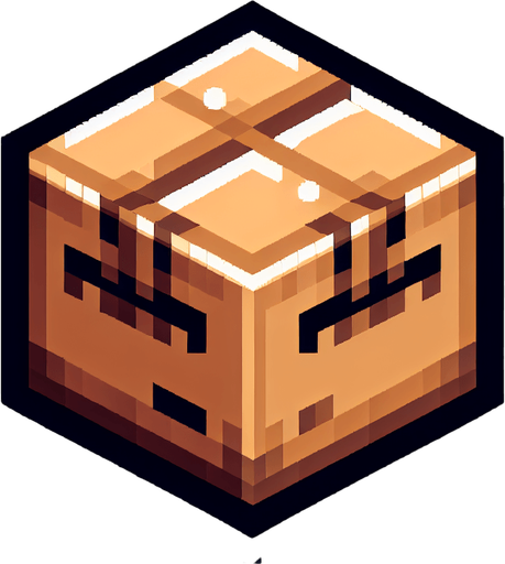 8-bit. cartoon. cardboard box piece. in game asset..
Single Game Texture. In-Game asset. 2d. Blank background. High contrast. No shadows.