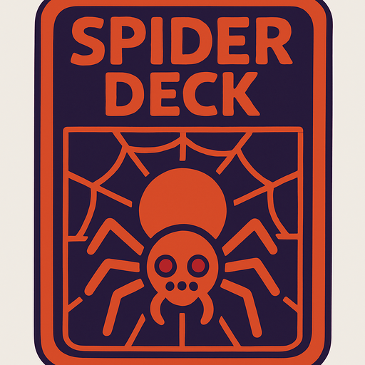 spider deck.
In-Game asset.  2d.  High contrast.  No shadows