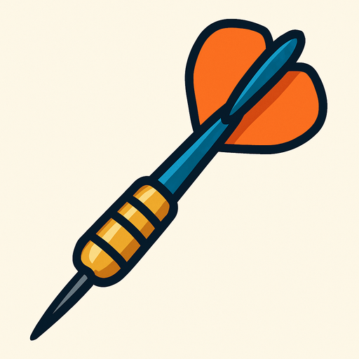 Dart.
In-Game asset.  2d.  High contrast.  No shadows