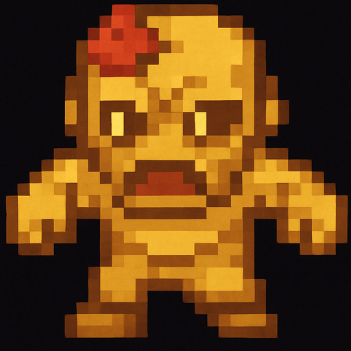 Zombie de oro , pixelart
