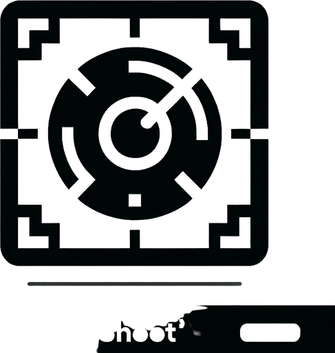 Shoot button.
Single Game Texture. In-Game asset. 2d. Blank background. High contrast. No shadows.