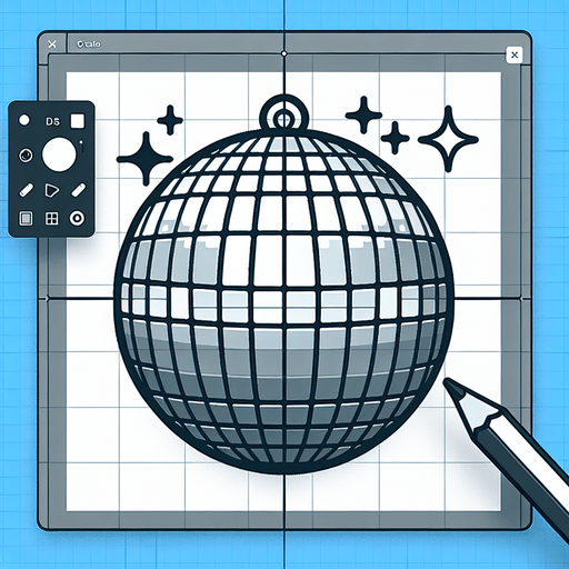 Bola disco.
Single Game Texture.  In-Game asset.  2d.  Blank background.  High contrast.  No shadows