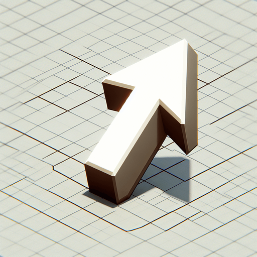 up arrow.
Single Game Texture.  In-Game asset.  2d.  Blank background.  High contrast.  No shadows