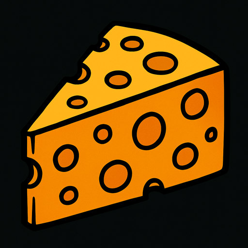 peynir resmi.
In-Game asset.  2d.  High contrast.  No shadows