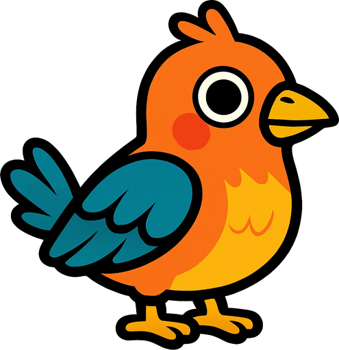 Kuş.
In-Game asset.  2d.  High contrast.  No shadows