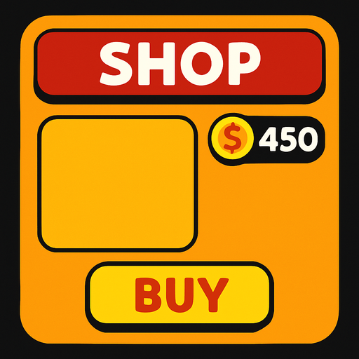 shopPanel.
In-Game asset.  2d.  High contrast.  No shadows