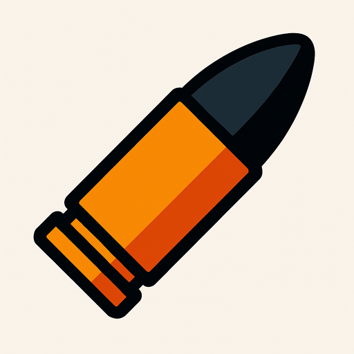 Bala.
In-Game asset.  2d.  High contrast.  No shadows