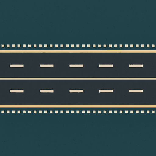 Make a freeway with image ratio of 2048x2732 but freeway should be seem like top view and should go from left to right.
In-Game asset.  2d.  High contrast.  No shadows