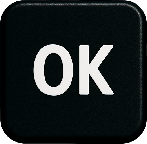 Replace arrow to OK text