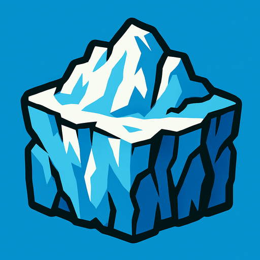 glacierbg block.
In-Game asset.  2d.  High contrast.  No shadows