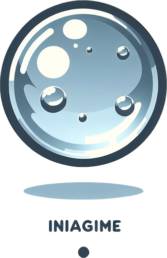 a round water drop.
Single Game Texture.  In-Game asset.  2d.  High contrast.  No shadows