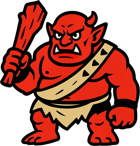 Ogro.
In-Game asset.  2d.  High contrast.  No shadows