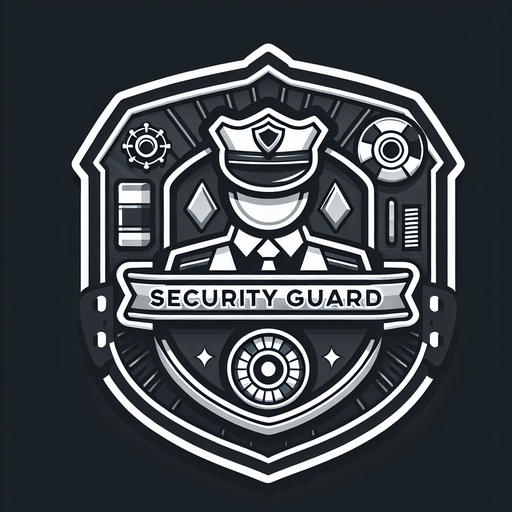 Cassino security guard badge. Single Game Texture. In-Game asset. 2d. Blank background. High contrast. No shadows.