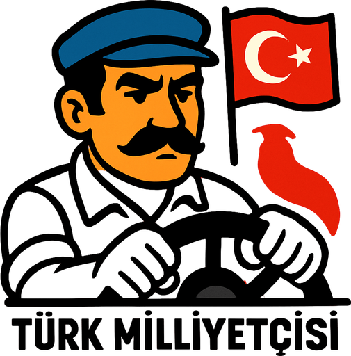 türk milliyetçisi  şöför.
In-Game asset.  2d.  High contrast.  No shadows