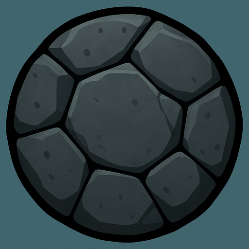 Using this stile, make a rock. A circular rock.