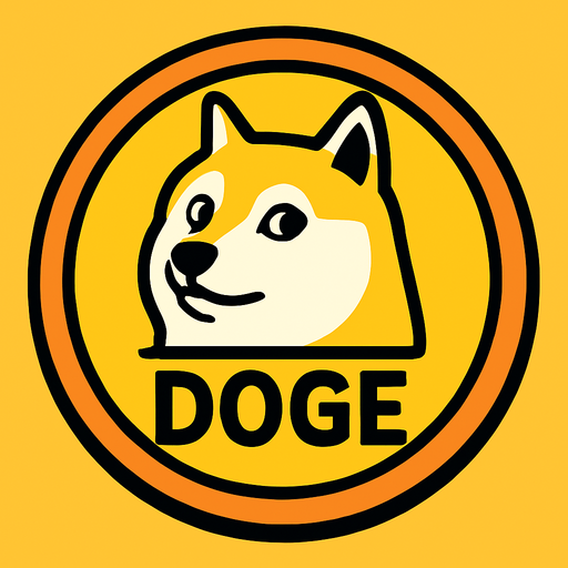 DOGE Coin.
In-Game asset.  2d.  High contrast.  No shadows