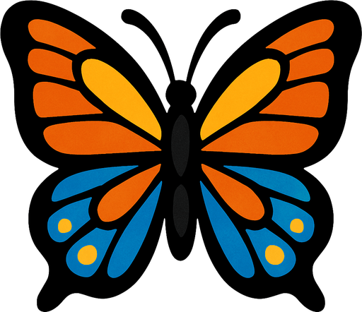 Butterfly.
In-Game asset.  2d.  High contrast.  No shadows