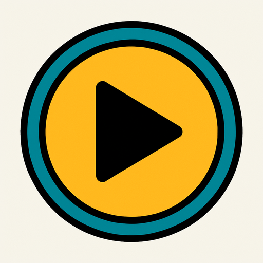 A Play button.
In-Game asset.  2d.  High contrast.  No shadows