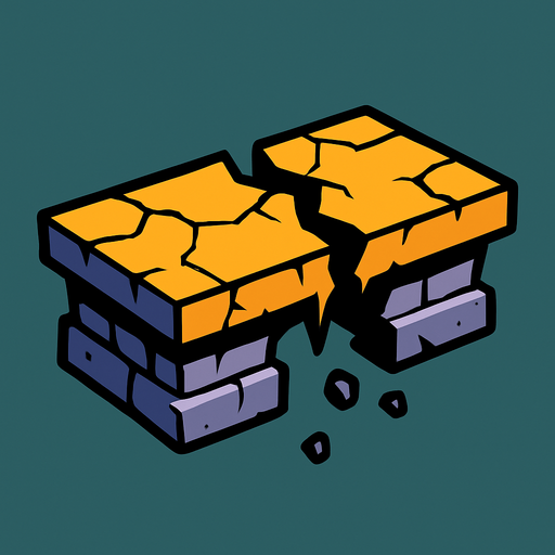 Platform break..
In-Game asset.  2d.  High contrast.  No shadows