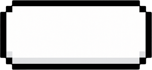 a minimalistic pixel button, no text on it, just the buton. White..
In-Game asset.  2d.  High contrast.  No shadows