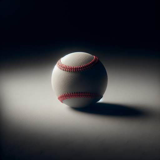 a baseball.
Single Game Texture.  In-Game asset.  2d.  Blank background.  High contrast.  No shadows