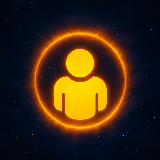 player aura image top view in space game.