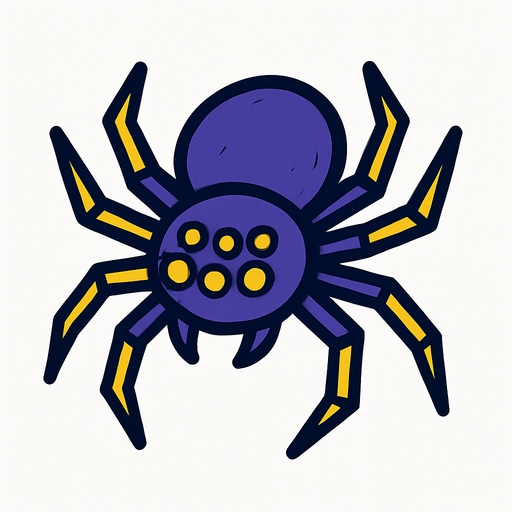 Araignée.
In-Game asset.  2d.  High contrast.  No shadows