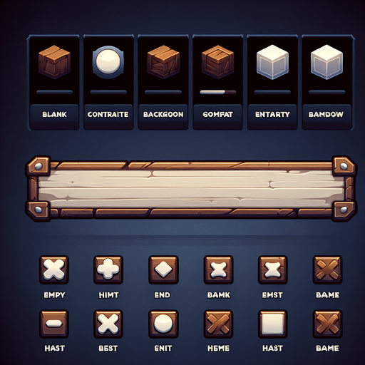 empty horizontal bar
Single Game Texture.  In-Game asset.  2d.  Blank background.  High contrast.  No shadows