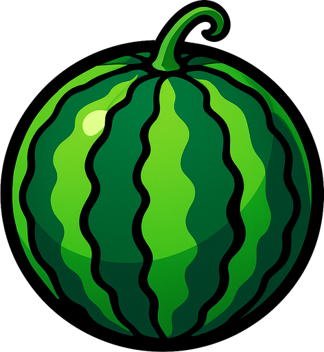just watermelon picture..
In-Game asset.  2d.  High contrast.  No shadows