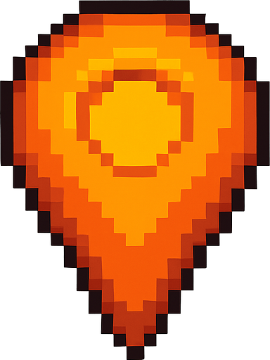 pixel art 2D 
point.
In-Game asset.  2d.  High contrast.  No shadows