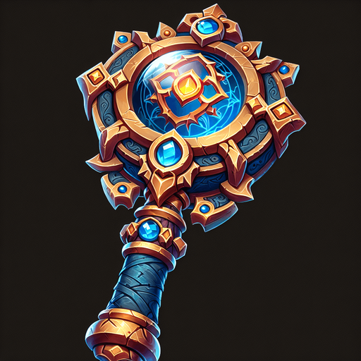 A good but dangerous magnifier. Warcraft 3 art..
Single Game Texture. In-Game asset. 2d. Blank background. High contrast. No shadows.