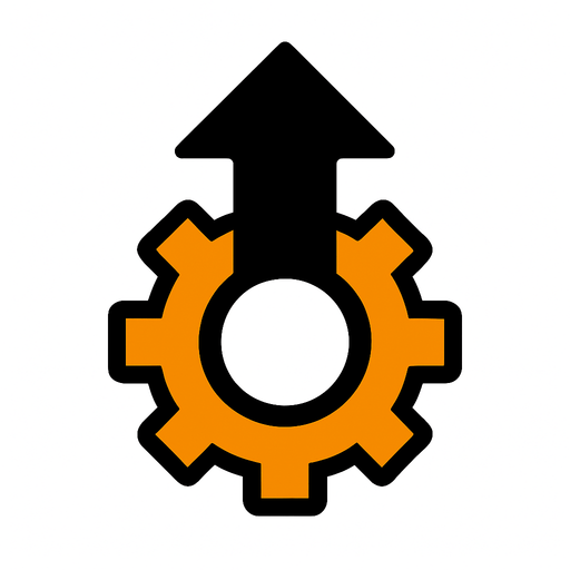 upgrad icon.
In-Game asset.  2d.  High contrast.  No shadows