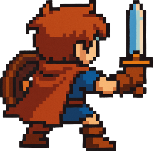 Retro pixel style from arcade