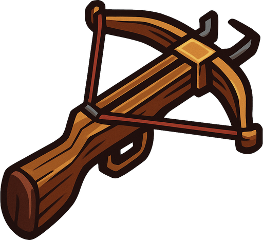crossbow.
In-Game asset.  2d.  High contrast.  No shadows