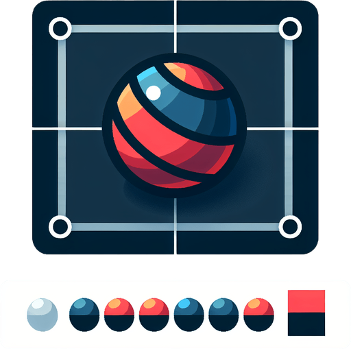 Reset ball button retro style.
Single Game Texture. In-Game asset. 2d. Blank background. High contrast. No shadows.