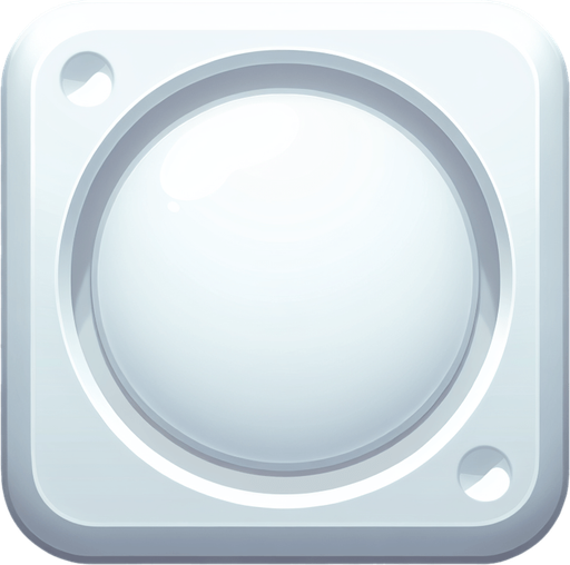 White square with round corners 
Single Game Texture. In-Game asset. 2d. Blank background. High contrast. No shadows.